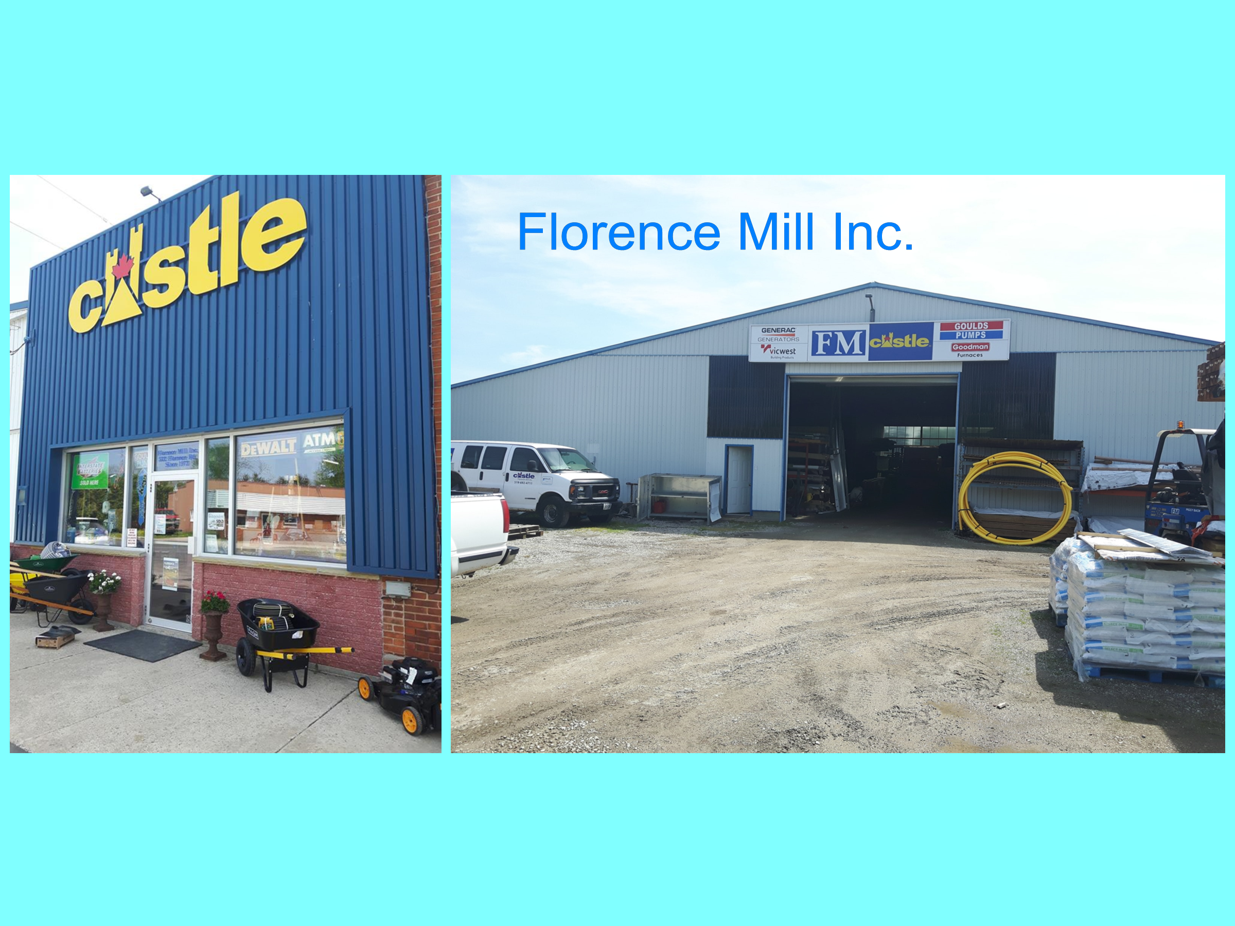 FLORENCE MILL/FM CASTLE BUILDING CENTRES LOCATED DOWNTOWN FLORENCE